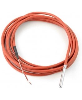 OEM veepidavusele vastupidav sond temperatuuri anduriga DS18B20 - 3m - pruun - silikoon