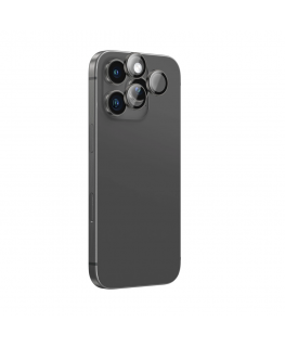 AmazingThing AR alumīnija 3 objektīvu stikls ar kameru objektīva rāmi iPhone 16 Pro | 16 Pro Max - Melns