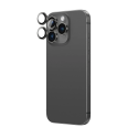 AmazingThing AR алюминиевое стекло с тремя линзами и рамкой для камеры для iPhone 16 Pro | 16 Pro Max - Черный