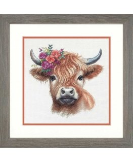 Simplicity Creative Corp Krustveida izšūšanas komplekts Highland Cow D70-35449