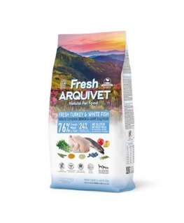 ARQUIVET Fresh Senior & Light Kalkkuna ja Kala - puolikosteaa koiranruokaa - 10 kg