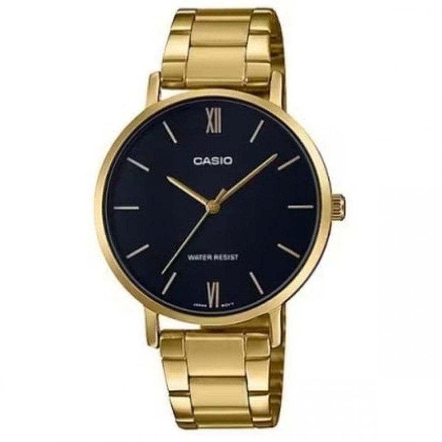 Laikrodis sievietēm CASIO LTP-VT01G-1B (zd613d) + KASTE