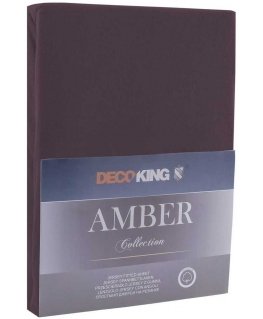 Покрывало DecoKing Amber Темно-коричневое, 240x200 см, с резинкой