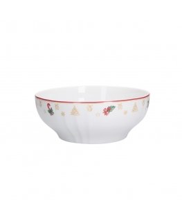 WHITE PORCELAIN CHRISTMAS EDITION Salad bowl 23 cm