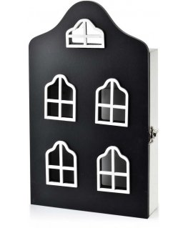 Mondex Kopš 1986. gada STACY Atslēgu kaste 17,5x5,5x29,5cm Melna mājiņa
