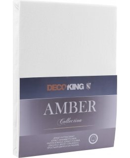 Paklodė DecoKing Amber 180-200x200+30 cm, värv: valge