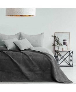 Kaksipuoleinen peitto AmeliaHome SOFTA 220 x 240 cm, väri: harmaa