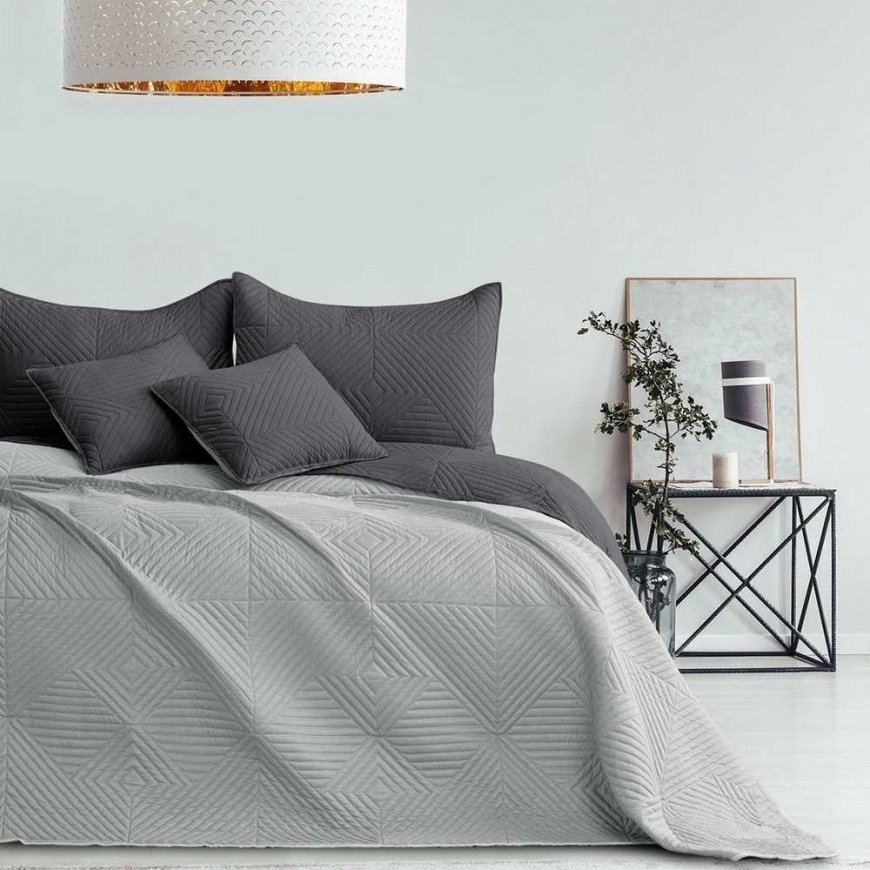 Kaksipuoleinen peitto AmeliaHome SOFTA 220 x 240 cm, väri: harmaa – 2