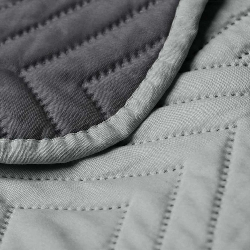 Kaksipuoleinen peitto AmeliaHome SOFTA 220 x 240 cm, väri: harmaa – 4