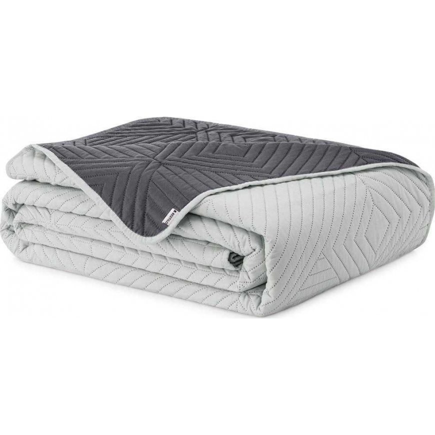 Reversible bedspread AmeliaHome SOFTA 220 x 240 cm, color: gray – 5
