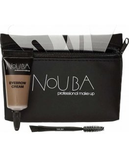 25 komplekts Nouba: Nouba, uzacu otas + Nouba, uzacu gels, 7 ml + tekstila kosmētikas soma, melna sievietēm