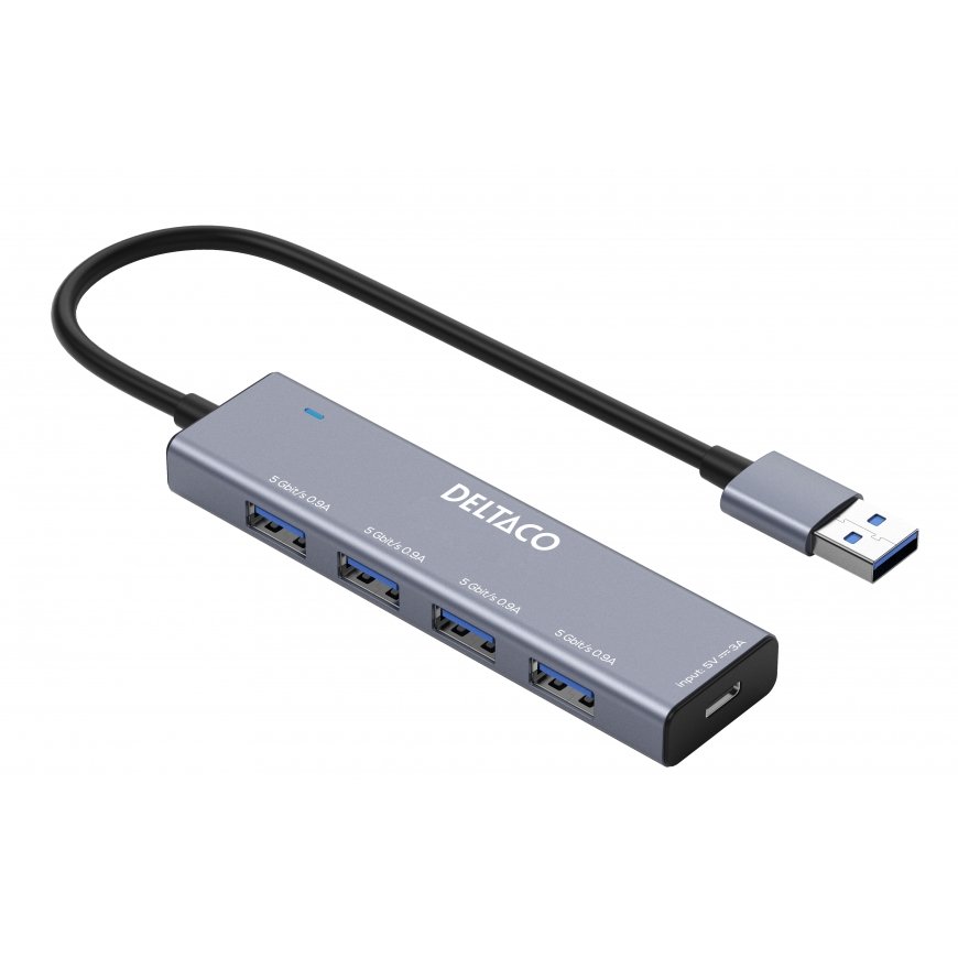 Deltaco UH-738 interfeisa centrmezgls USB 3