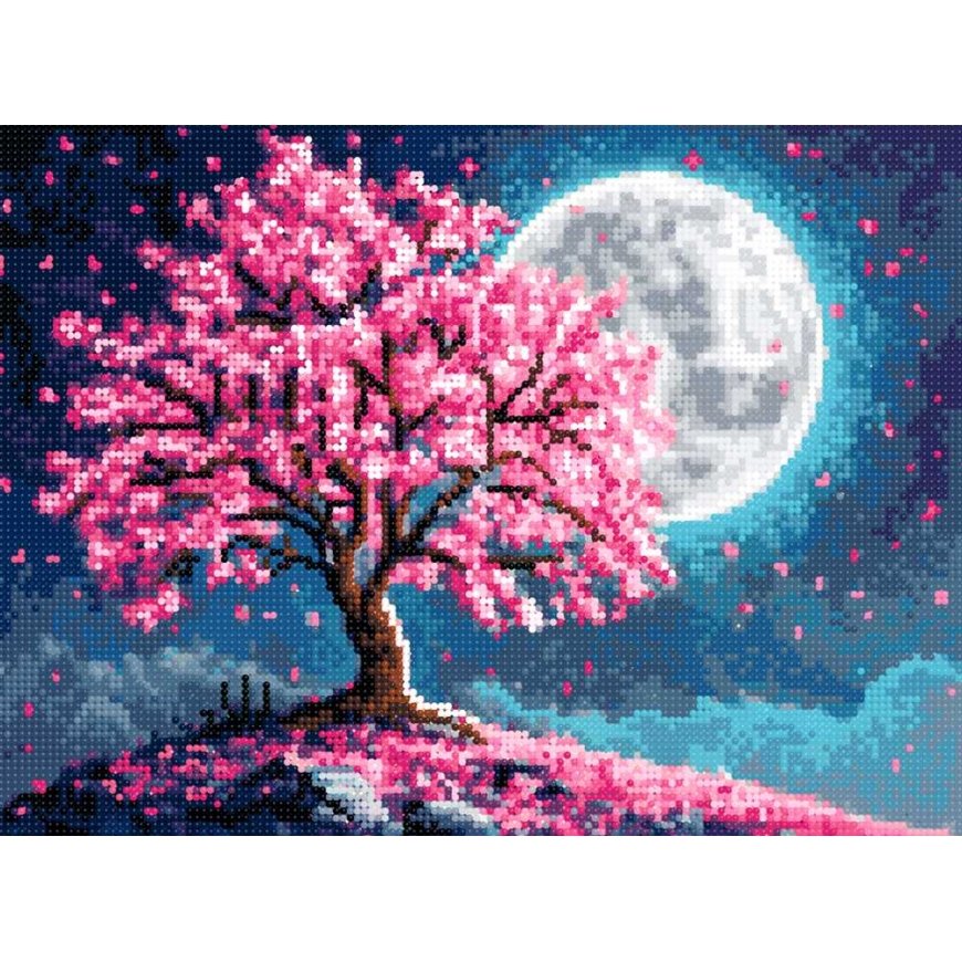 Beldizart Diamond painting with frame Full Moon 30x40 cm VA842