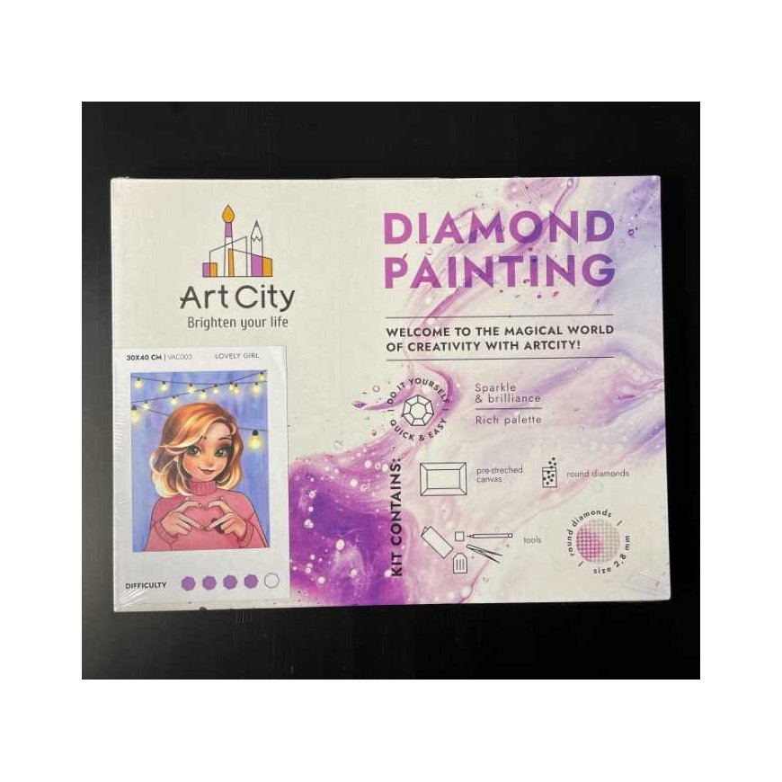 Beldizart Diamond painting with frame Full Moon 30x40 cm VA842 – 2
