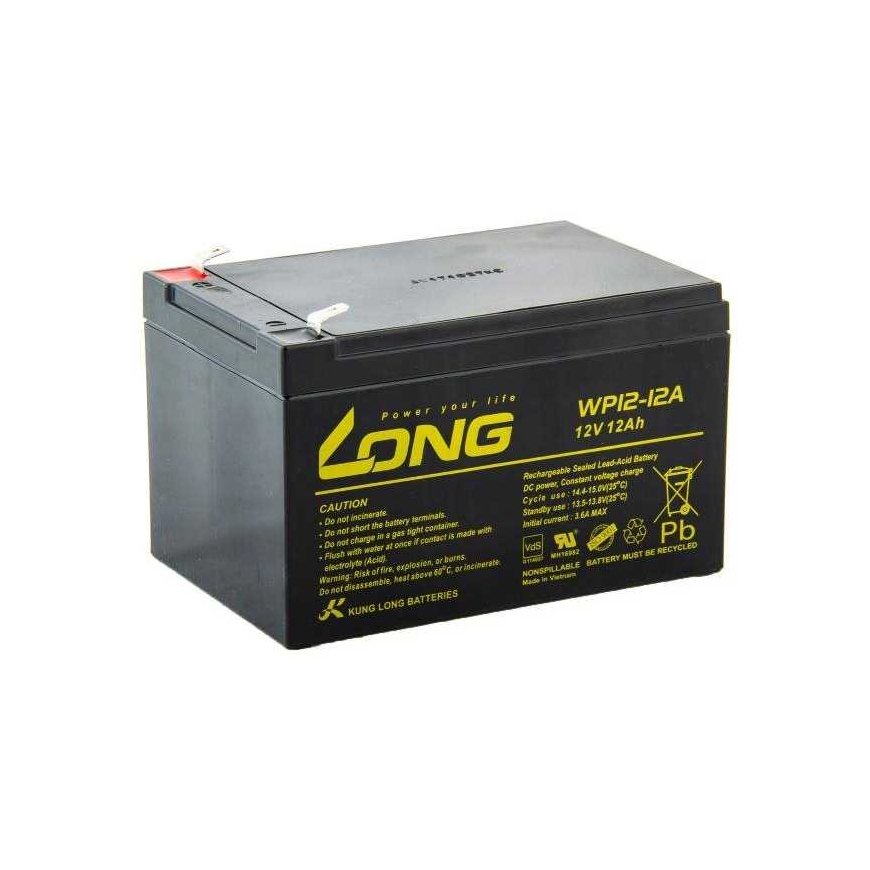 Avacom LONG 12V 12AH svina-skābes akumulators F2 (WP12-12A) – 2