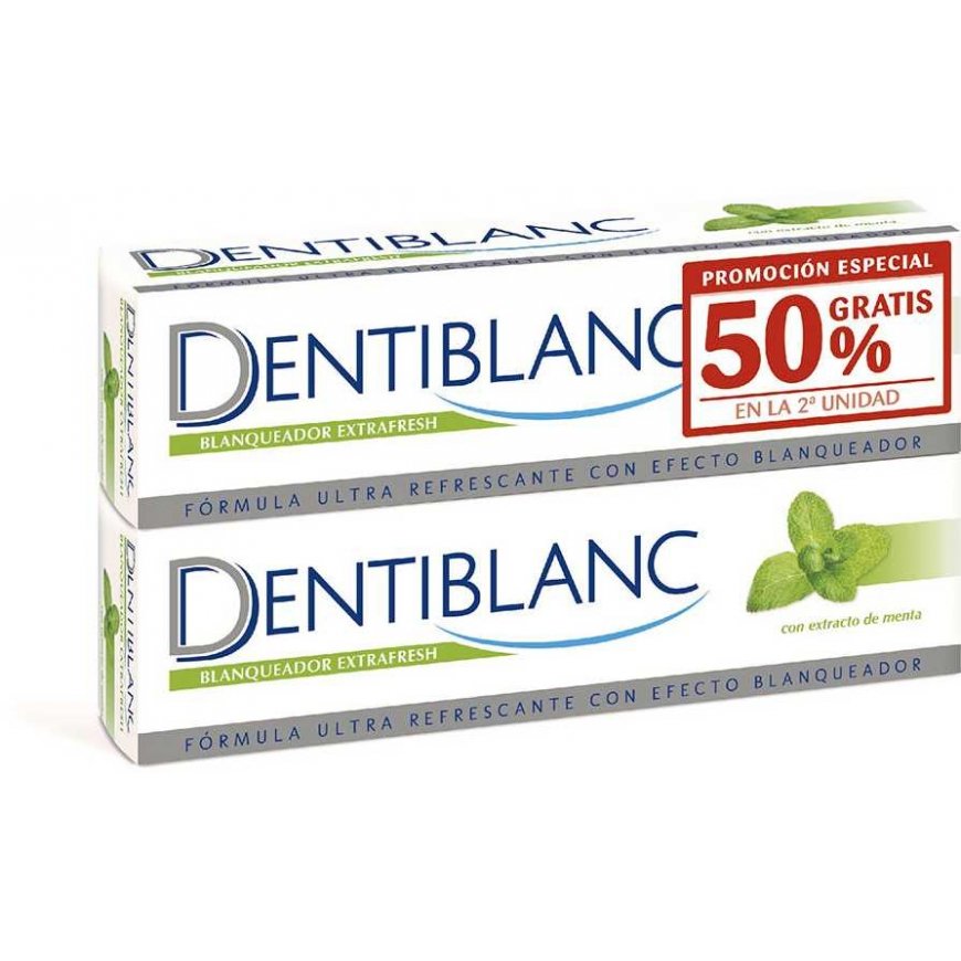 DENTIBLANC EXTRAFRESH VALKAISU minttu-uutteella pakkaus 2 x 100 ml