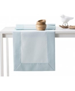 DecoKing TCLOTH/PURE/BRD/SILVERBLUE/30X80