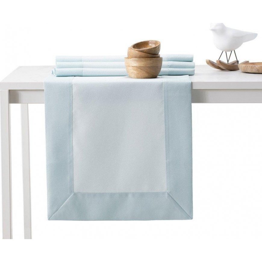 DecoKing TCLOTH/PURE/BRD/SILVERBLUE/30X80