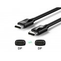 Ugreen 80390 DP 1.4 Male To Male Cable 1m (ABS)