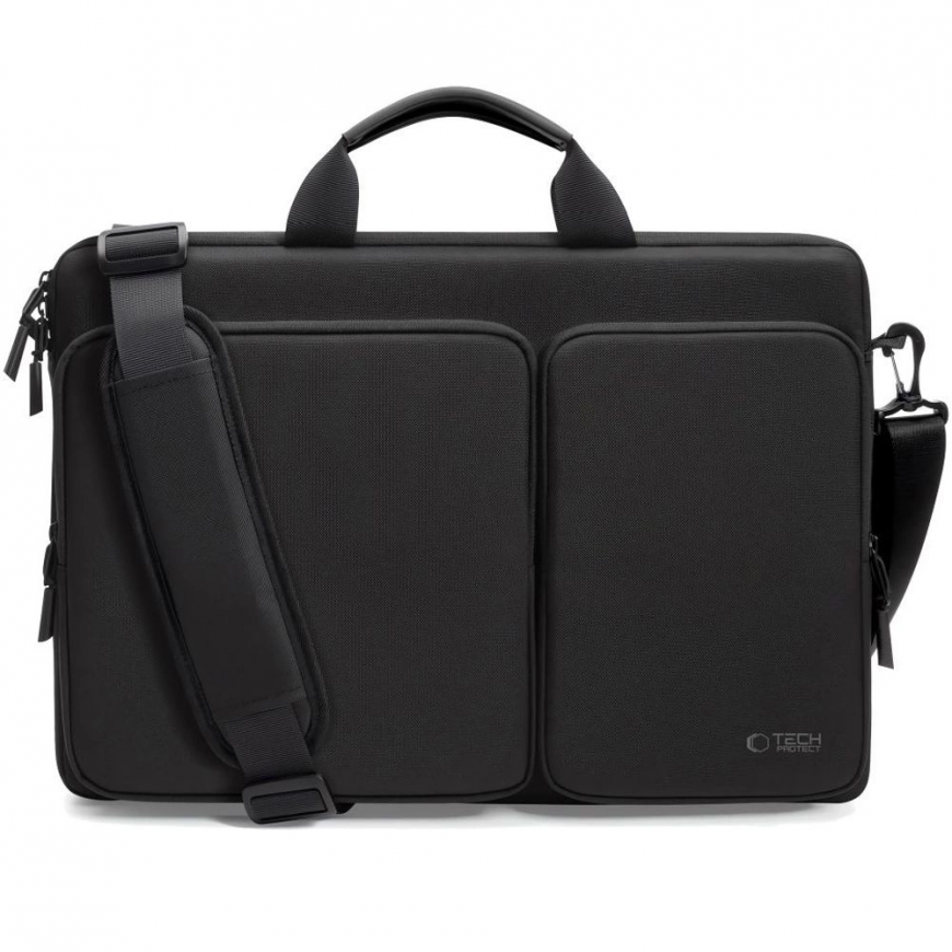 Tech-Protect Defender soma 17" klēpjdatoram - melna