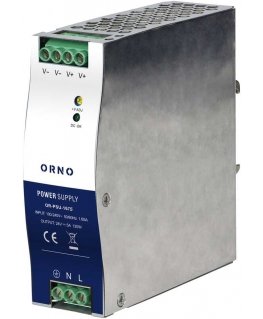 Orno pramoninis maitinimo šaltinis, DIN bėgeliui, 24VDC, 5A, 120W, metaliniame korpuse