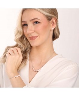 Evolution Group Silver Pearl Earrings Pavona 21004.1