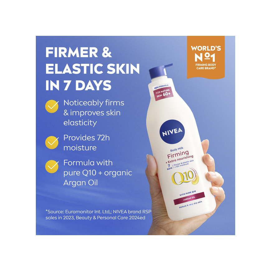 Nivea Q10 kiinteyttävä ja erityisen ravitseva vartalovoide – erityisen ravitseva kiinteyttävä voide – 400 ml