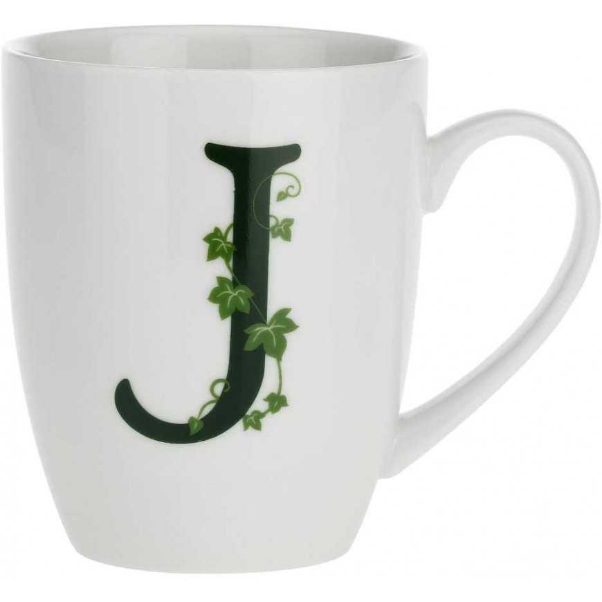 БЕЛЫЙ ФАРФОР ATUPERTU Чашка с подставкой 380 мл, Узоры J