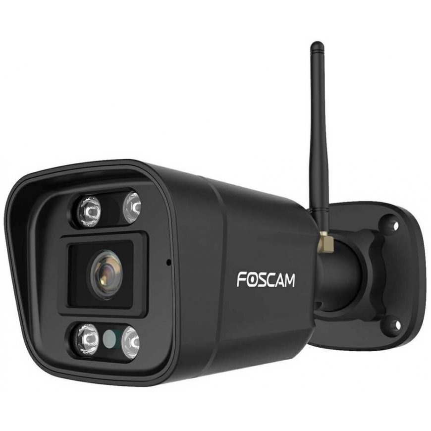 Foscam V8P WLAN Surveillance Camera Black 8MP (3840x2160), Dual-band WLAN, Integrated Spotlight and Alarm Siren