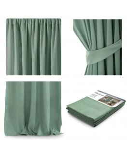 AmeliaHome CURT/AH/BLACKOUT/PLEAT/MINT/140X270/1 gab.