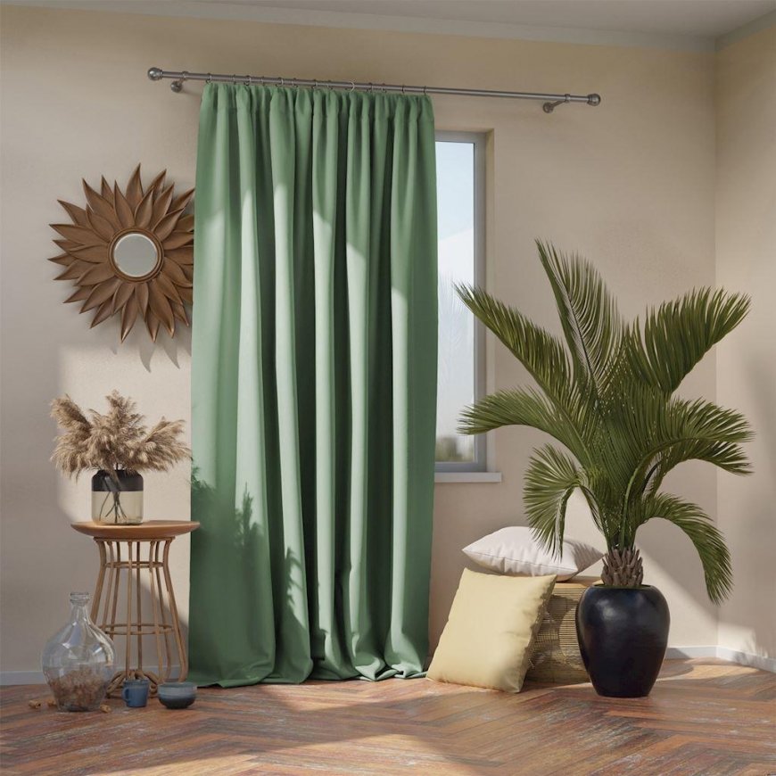 AmeliaHome CURT/AH/BLACKOUT/PLEAT/MINT/140X270/1 pcs. – 3