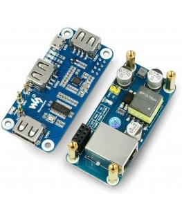PoE Ethernet/USB HUB HAT, designed for Raspberry Pi Zero - Waveshare 19635