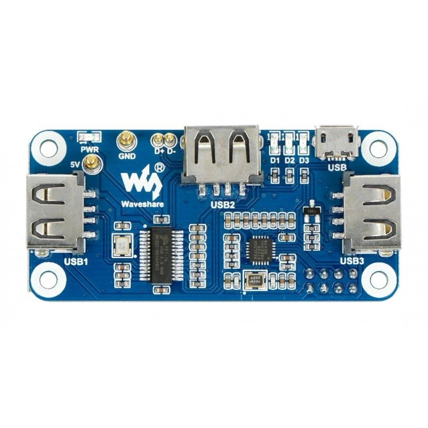 PoE Ethernet/USB HUB HAT, designed for Raspberry Pi Zero - Waveshare 19635 – 4