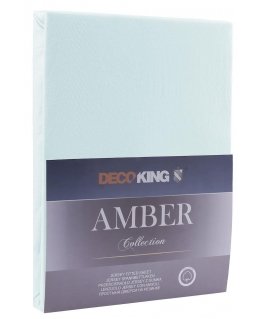 Amber colored mint style classic sheet - textile jersey 100-120x200 DecoKing