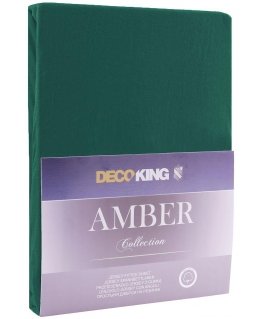 DecoKing Amber Peitto Tummanvihreä, 240x200 cm, kumilla
