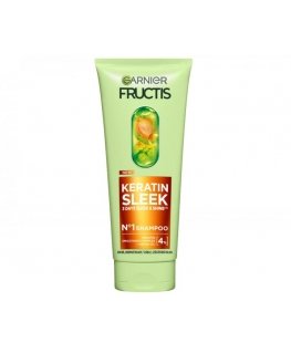 Fructis Keratin Sleek Shampoo - Shampoo kuivalle ja pörröiselle hiukselle