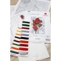 Luca S Kryželiu embroidery kit Poppy SB7014 Luca S Kryželiu embroidery kit Poppy SB7014