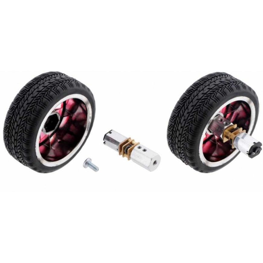 HPCB motors ar 298:1 pārnesumu, divpusējs vārpsta, Pololu 3079 – 3