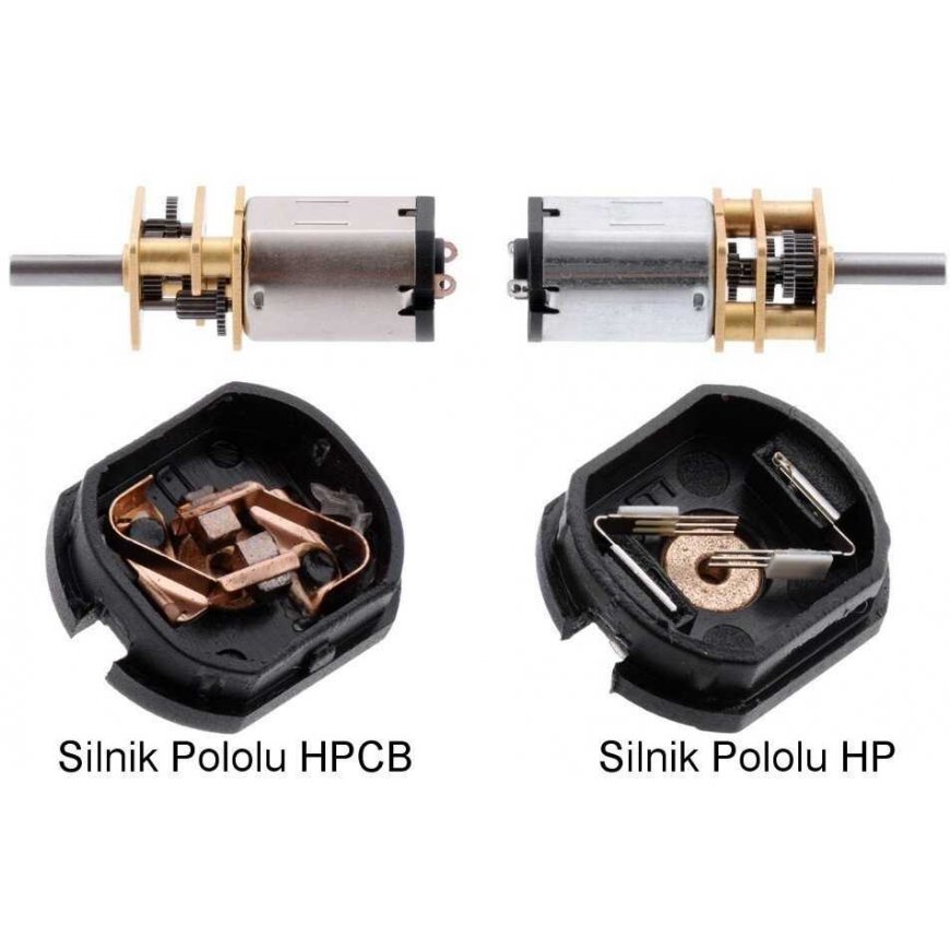 HPCB двигатель с передачей 298:1, двусторонний вал, Pololu 3079 – 5