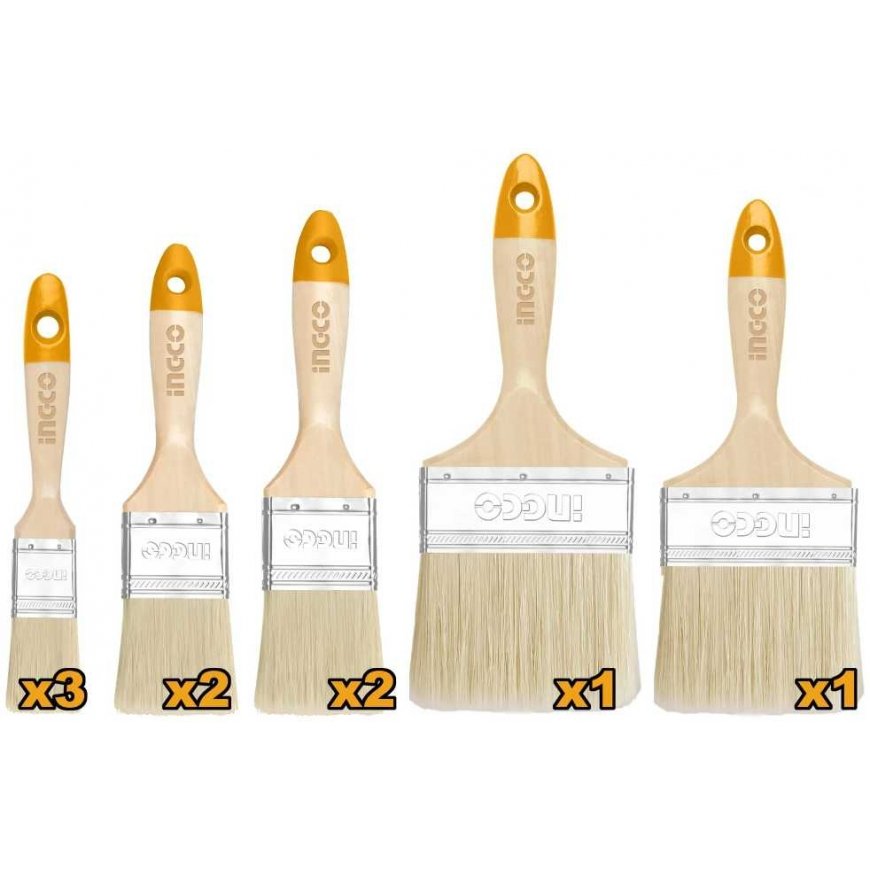Ingco CHPTB0114091 Flat brush set 9pcs