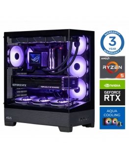 INTOP AQUA Ryzen 5 9600X 64GB DDR5 1TB SSD M.2 NVME+2TB RTX5070Ti 16GB ei-OS
