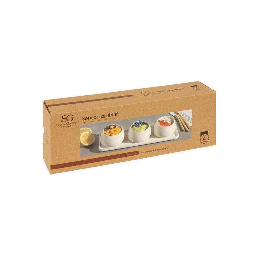 Secret De Gourmet NORA dip ja suupiste kausid, keraamilised – 2