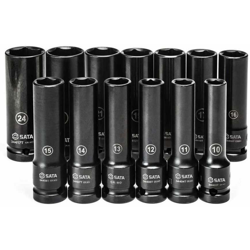 1/2" Impact Socket Set (10-24mm) (13 pcs) SATA – 2