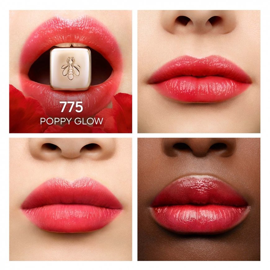 Guerlain KissKiss Bee Glow huulirasva 775 Poppy Glow Naisten 3,2 g – 3