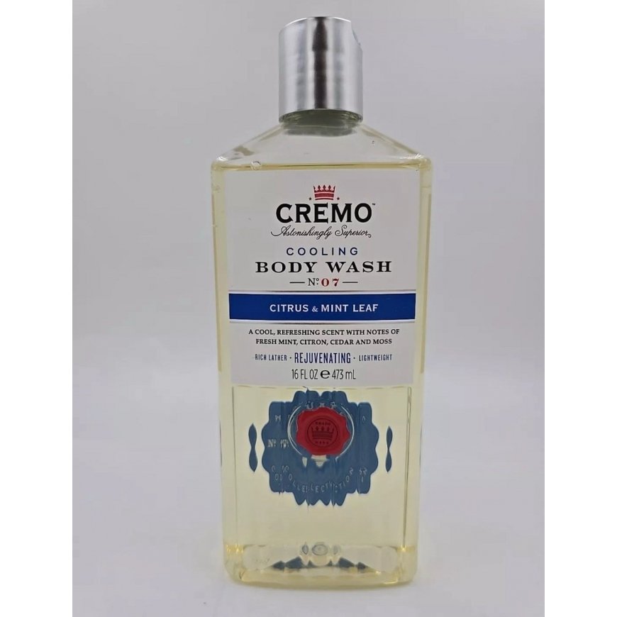 Citrus & Mint Leaf Cooling Body Wash - Refreshing shower gel.