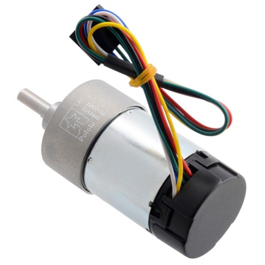10: 1 редукторный мотор 37Dx65L 24V 1000RPM + CPR 64 энкодер - Pololu 4699 – 3