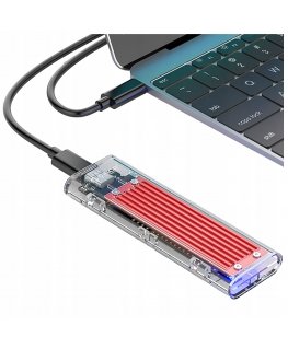 Orico TCM2-C3 M.2 NVME USB-C 10Gb|s ketas - Punane