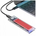Orico TCM2-C3 M.2 NVME to USB-C 10Gb|s Disk Drive - Red Orico TCM2-C3 M.2 NVME to USB-C 10Gb|s Disk Drive - Red