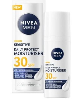 Nivea Vyrams skirtas jautriai odai skirtas kasdienis drėkinamasis veido kremas SPF30 50ml