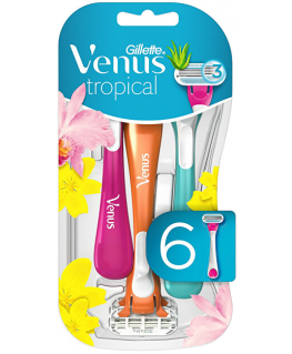 Gillette Venus Tropical (6 kpl) - Kertakäyttöiset partakoneet